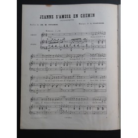 CLAPISSON Louis Jeanne s'amuse en chemin Chant Piano ca1850