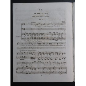 GOMIS José Melchior Le Portefaix No 9 Chant Piano ca1835