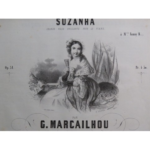 MARCAILHOU Gatien Suzanha op 31 Piano ca1845