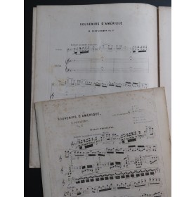 VIEUXTEMPS Henri Yankee Doodle Souvenirs d'Amérique Violon Piano 1847