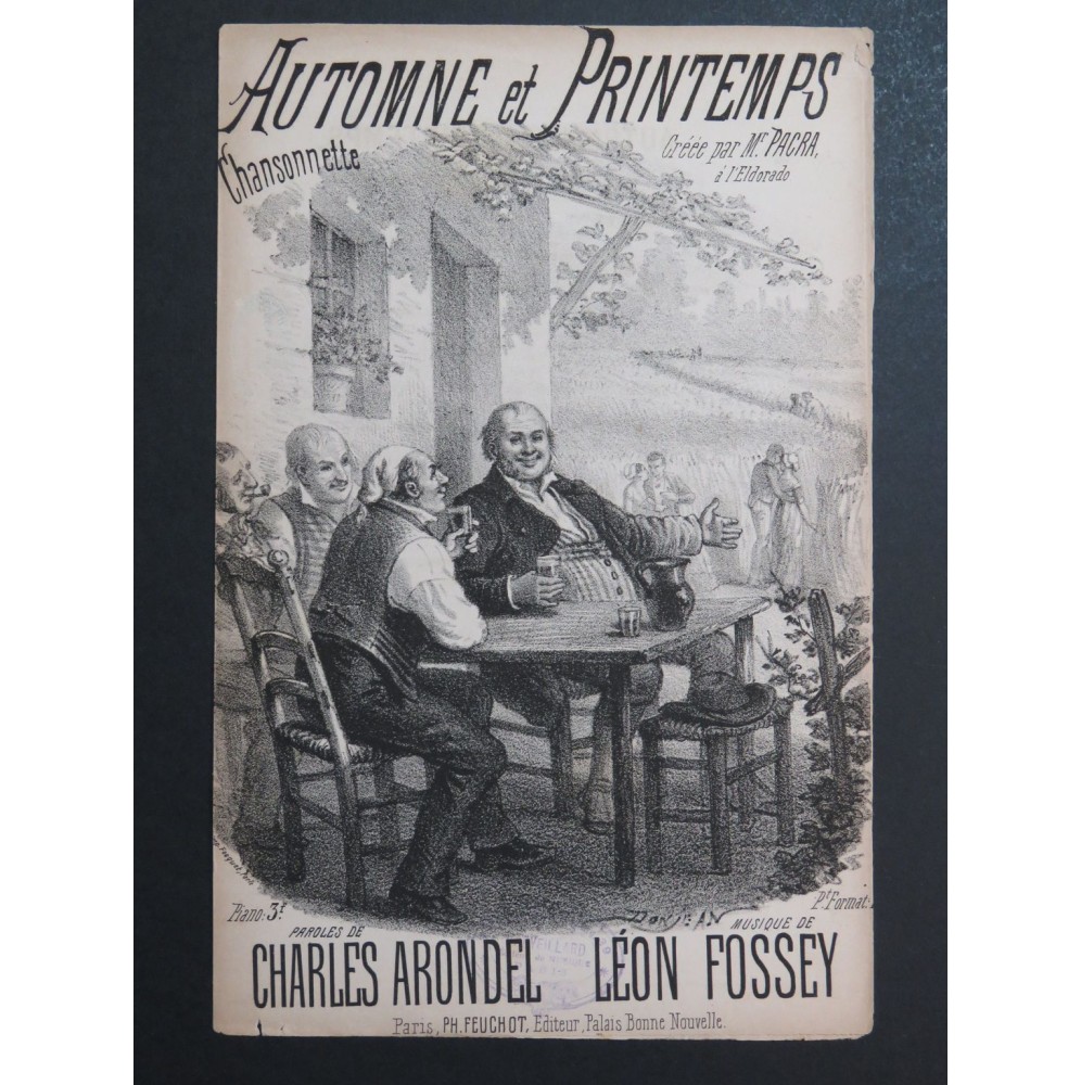 Automne et Printemps Léon Fossey Chant ca1880