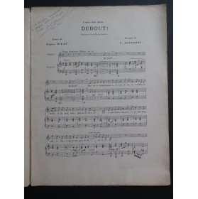 BERNADOU C. Debout ! Ville de Castres Dédicace Chant Piano 1907