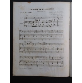 CLAPISSON Louis L'Emploi de ma journée Chant Piano 1852