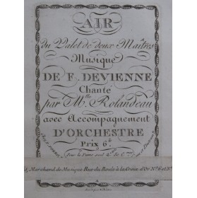 DEVIENNE François Le Valet...