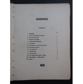 DUPONT Gabriel Les Heures Dolentes Poème d'Automne Piano Chant 1905
