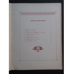 DUPONT Gabriel Les Heures Dolentes Poème d'Automne Piano Chant 1905
