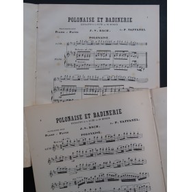 BACH J. S. Polonaise et Badinerie Suite Si mineur Piano Flûte XIXe