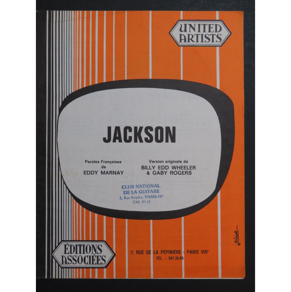 Jackson Chanson Billy Edd Wheemer Gaby Rogers Chant Piano 1963