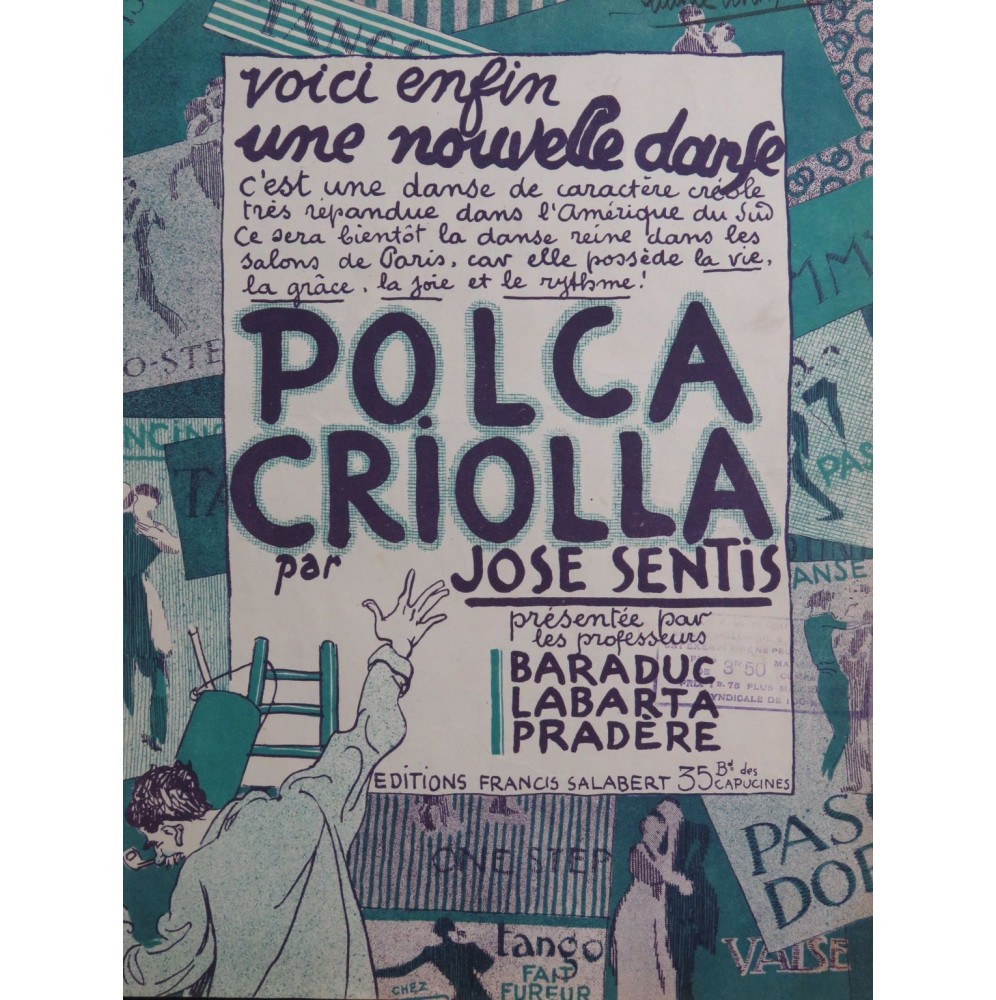 SENTIS José Polca Criolla Piano 1922