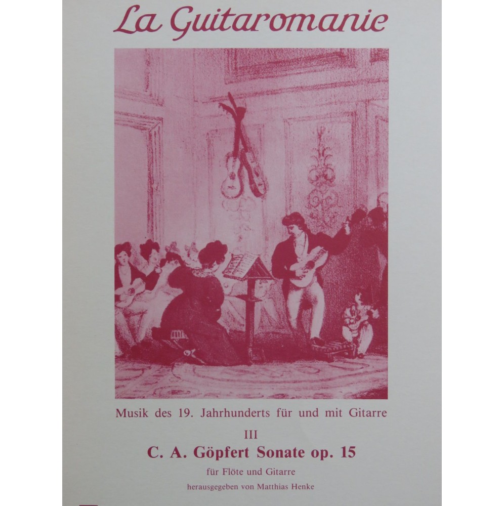 GÖPFERT Carl Andreas Sonate op 15 Flûte Guitare 1982