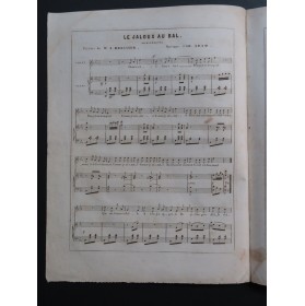 ADAM Adolphe Le Jaloux au Bal Chant Piano ca1840