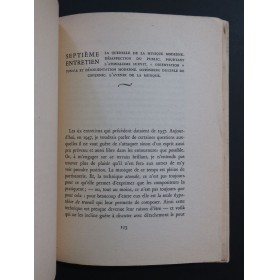 FURTWAENGLER Wilhelm Entretiens sur La Musique 1954