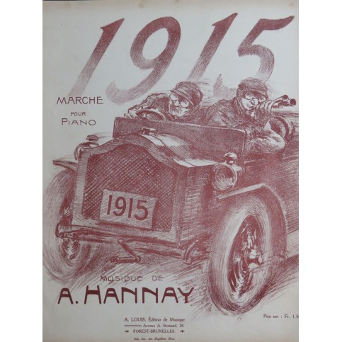 HANNAY A. 1915 Piano 1915