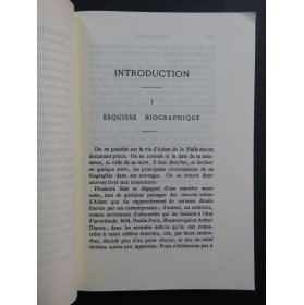 DE LA HALLE Adam Oeuvres Complètes Poésies et Musique 1982