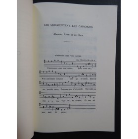 DE LA HALLE Adam Oeuvres Complètes Poésies et Musique 1982