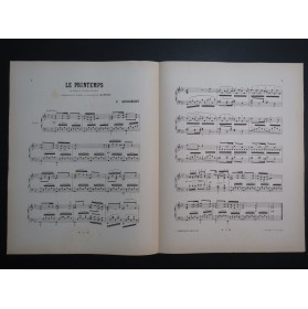 SCHUBERT Franz Le Printemps Piano XIXe