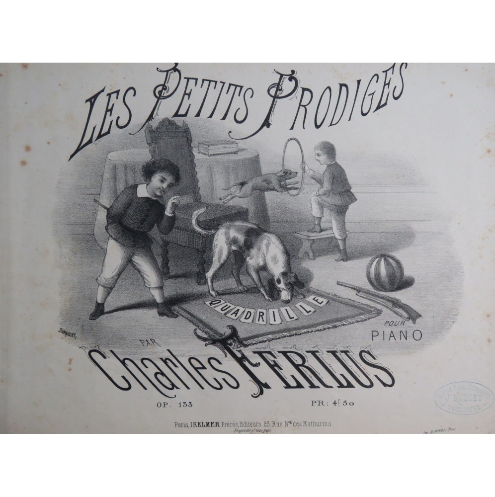 FERIUS Charles Les Petits Prodiges op 133 Piano 1877