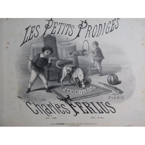 FERIUS Charles Les Petits Prodiges op 133 Piano 1877