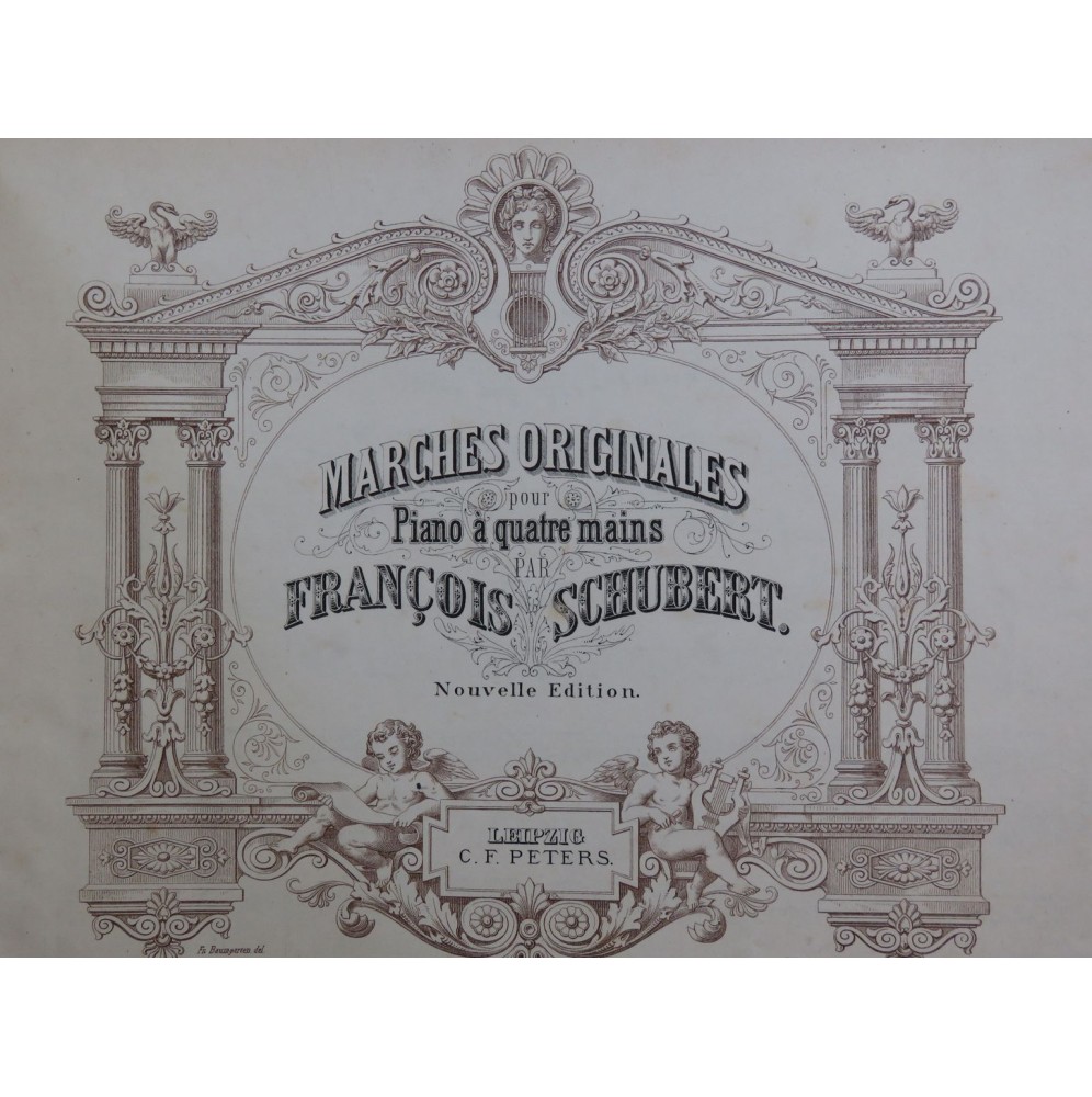 SCHUBERT Franz Marches Originales Piano 4 mains XIXe