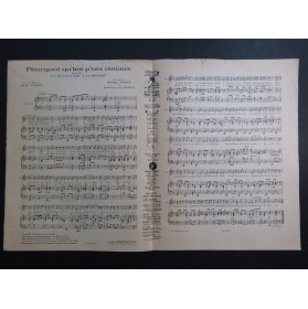 PARÈS Philippe PARYS Georges van Pourquoi qu'les p'tits oisiaux Chant Piano 1928