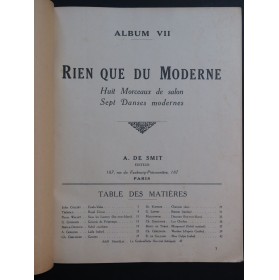 Rien que du Moderne Album No 7 Piano 1925
