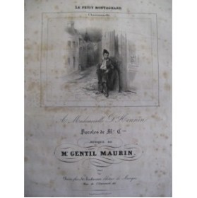 GENTIL MAURIN Le Petit Montagnard Chant Piano ca1840