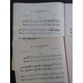 SAINT-SAËNS Camille Symphonie No 3 op 78 2 Pianos 8 mains 1910