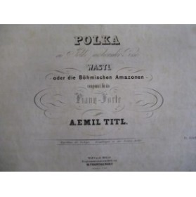 EMIL TITL A. Polka Piano XIXe