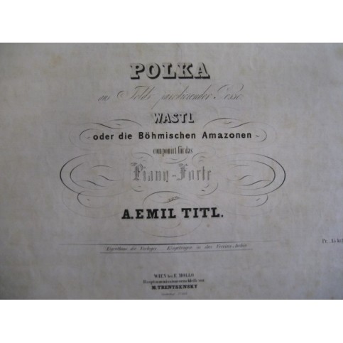 EMIL TITL A. Polka Piano XIXe