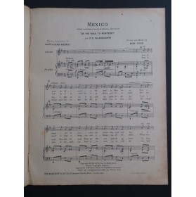 COLE Bob Mexico Chant Piano 1908