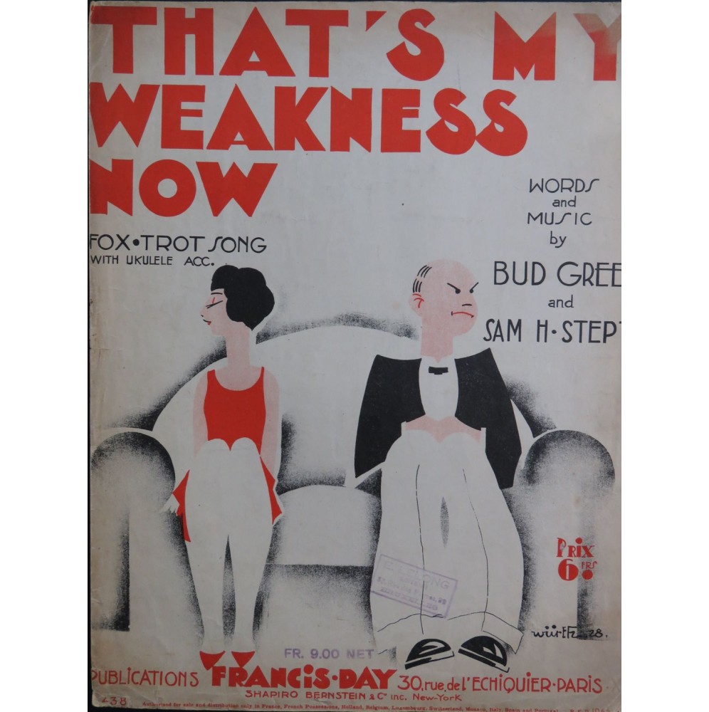 GREEN STEPT That's my weakness now Chant Piano 1928