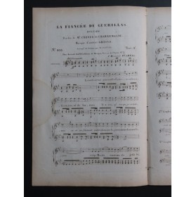 GRISAR Albert La Fiancée du Guérillas Chant Guitare ca1840