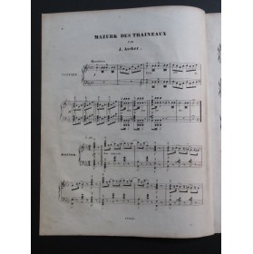 ASCHER Joseph Mazurka des Traineaux Piano ca1855