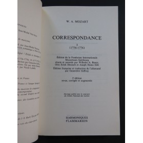 MOZART W. A. Correspondance Tome 1 à 6 1994