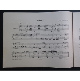 WALDTEUFEL Émile Dolorès Piano ca1880