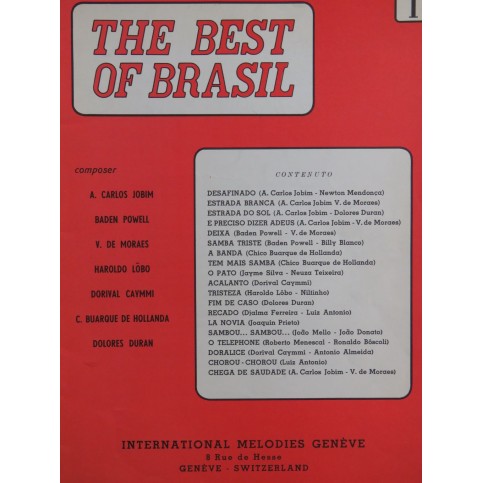 The Best of Brasil 19 Pièces Piano ca1970