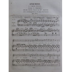 CHERUBINI Luigi Anacreon No...