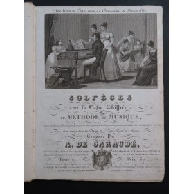 DE GARAUDÉ Alexis Solfèges Méthode de Musique ca1825