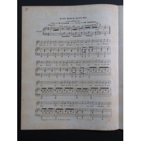 LABARRE Théodore Tant mieux, Tant pis ! Chant Piano ca1853