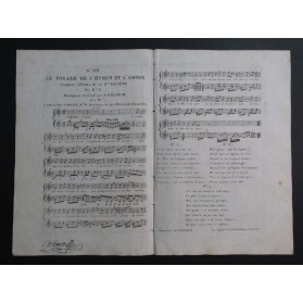 Hédouin P. Le Voyage de l'Hymen et l'Amour Chant Guitare ca1820