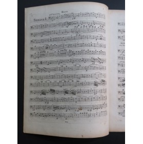 WEISKOPFF Louis Trois Sonates op 4 Basse ca1800