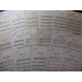 MENDELSSOHN Choeur des Vignerons de Lorely Chant Piano Orchestre ca1870