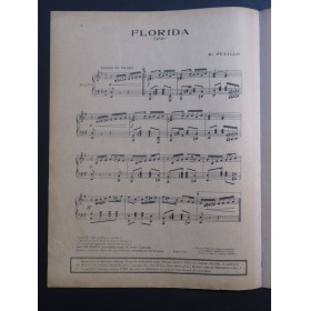 PETILLO R. Florida Piano 1921