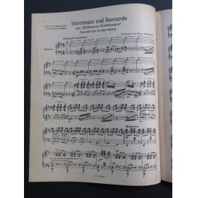OFFENBACH Jacques Intermezzo und Barcarole Piano ca1900