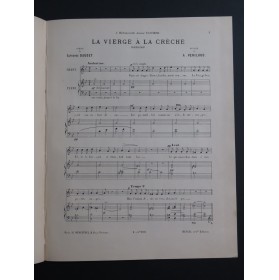 PÉRILHOU Albert La Vierge à la Crèche Chant Piano ca1886