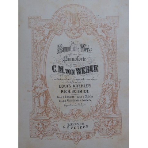 WEBER Sämmtliche Werke Pièces pour Piano XIXe