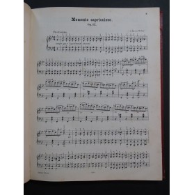 WEBER Sämmtliche Werke Pièces pour Piano XIXe