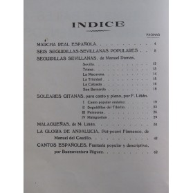 Albums de Cantos y Bailes Flamencos Piano 1929