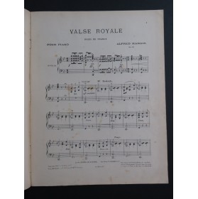 MARGIS Alfred Valse Royale op 23 Piano 1902