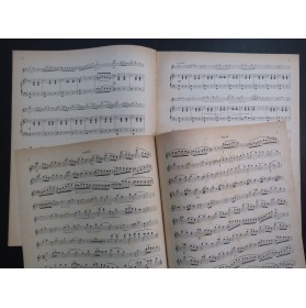 WETTGE G. Les Houris Grande Valse Piano Flûte ca1890